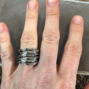 COPY - lia sophia silver ring - size 8